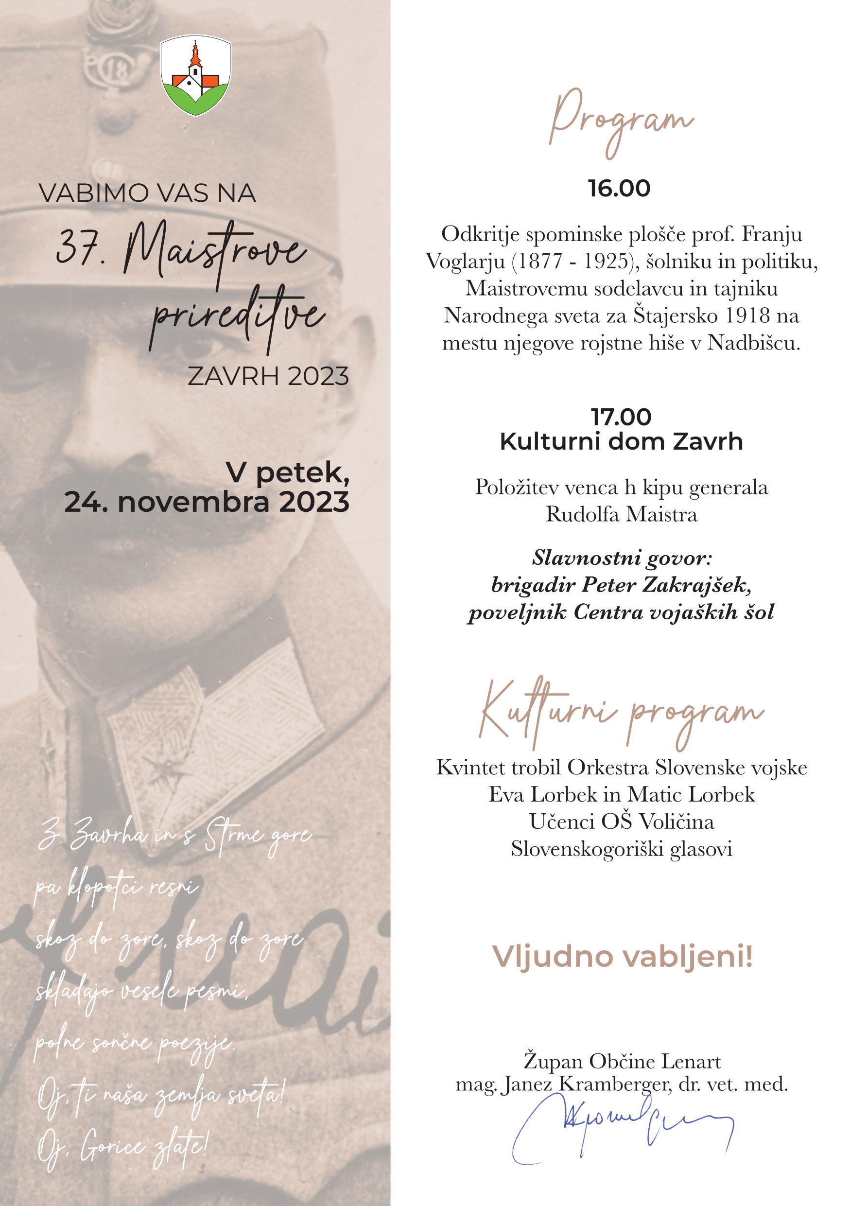 Maistrove prireditve